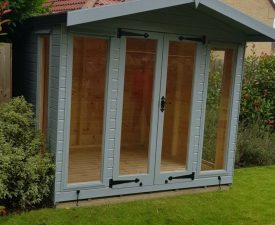 Garden Room in garden with 6 windows